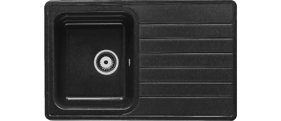 evier à encastrer alineo 810 gris titane